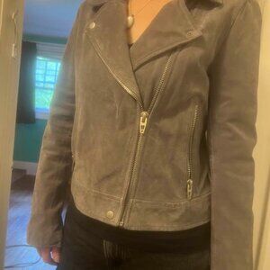 Suede Moto Jacket